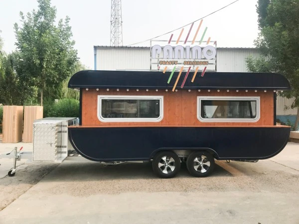 Streamlined Vessel Shape Food Trailer